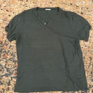 Green t shirt Henley
